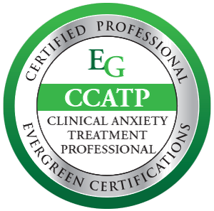 Badge for Certified Clinical Anxiety Treatment Professional